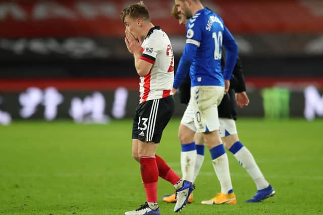 Sheffield United head to Burnley still without a Premier League win this seasin after losing to Everton: Simon Bellis/Sportimage