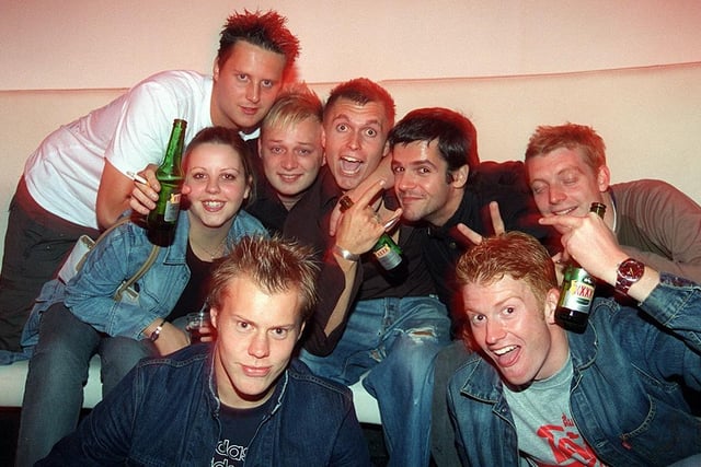 At Bed nighclub were Jef (centre) and his gang of friends who had all come out to celebrate Jef's 24th birthday, September 2, 2003