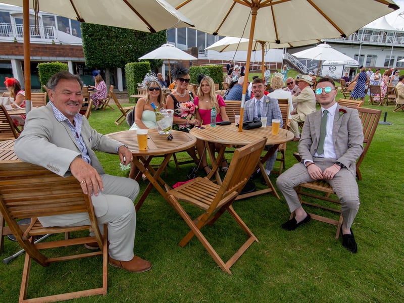 Ladies Day at Qatar Goodwood Festival, Goodwood on 29th July 2021
Pictured: The Philp family from Southampton
Picture: Habibur Rahman