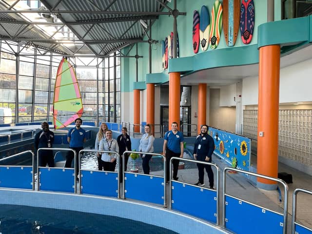 Ponds Forge staff and lifeguards getting ready for the leisure pool reopening on Monday, January 31