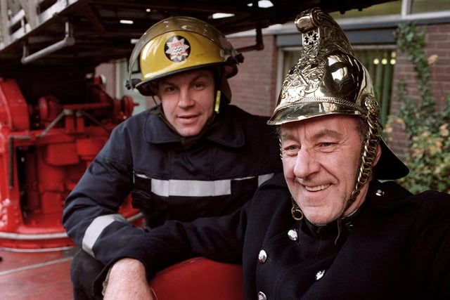 Father and Son David Purcell and Andrew Purcell of the South Yorkshire Fire Museum pictured in October 1996