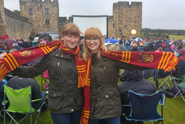 Harry Potter fans prepare for a screening of one of the wizard's movies at Alnwick Castle, where the films were partly filmed, in 2015.