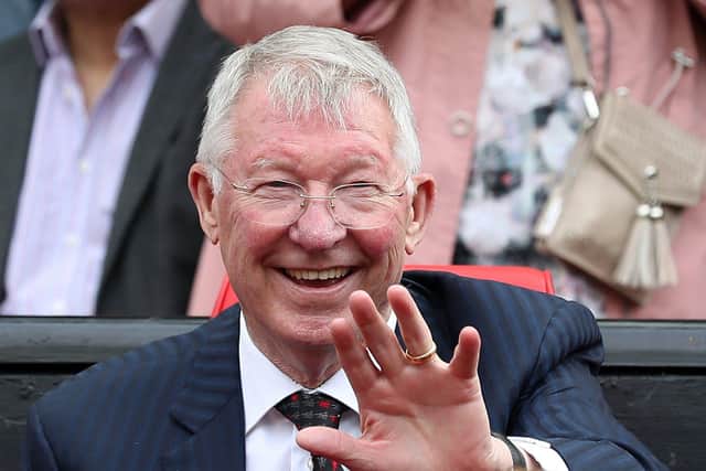 Manchester United Legends manager Sir Alex Ferguson in the dugout during the legends match at Old Trafford, Manchester. PRESS ASSOCIATION Photo. Picture date: Sunday May 26, 2019. Photo credit should read: Martin Rickett/PA Wire