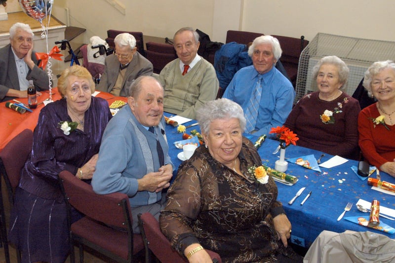 Some of the guests at the Monday and Thursday Club party held at the Kingsway Hall, Forest Town
