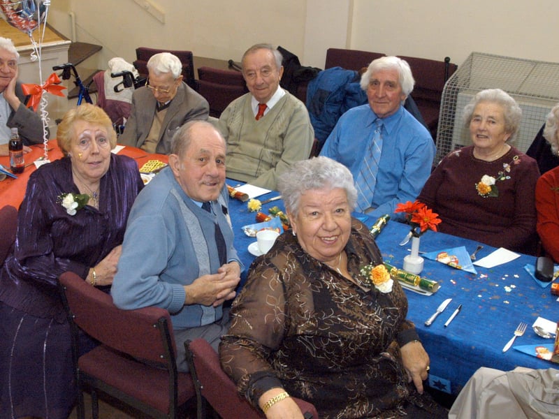Some of the guests at the Monday and Thursday Club party held at the Kingsway Hall, Forest Town