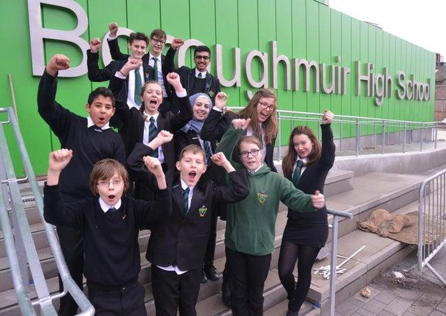 In seventh place in the league tables is Boroughmuir High School in Edinburgh where 72 per cent of pupils obtained five Highers