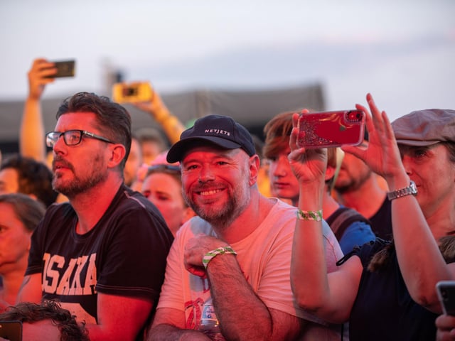 The crowd enjoying  Plan B on The Common Stage. Picture: (250819-099)