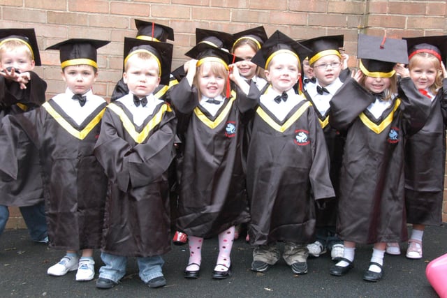 They look so proud in their gowns - and they had every right to be after their 2008 graduation at the Little Learners Nursery. Remember it?