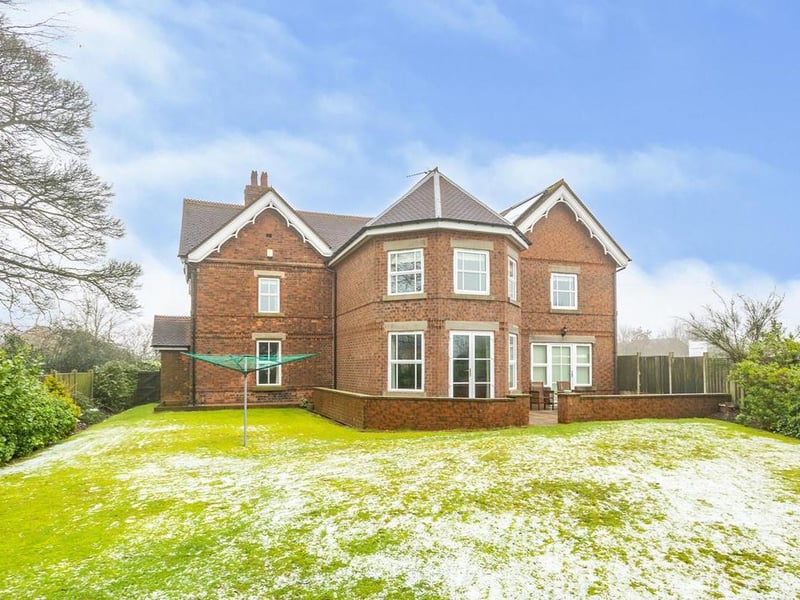The rear garden is mainly laid-to lawn.