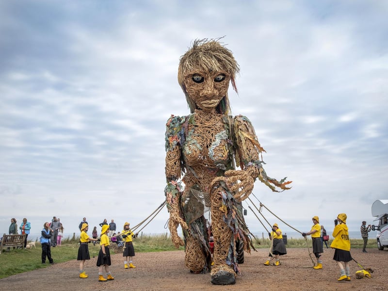 She stands at ten-metres tall.