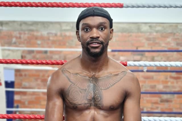 Sheffield Hallam University student Levi Kinsiona will fight live on Sky Sports Boxing on Saturday. Photo: Andrew Saunders.