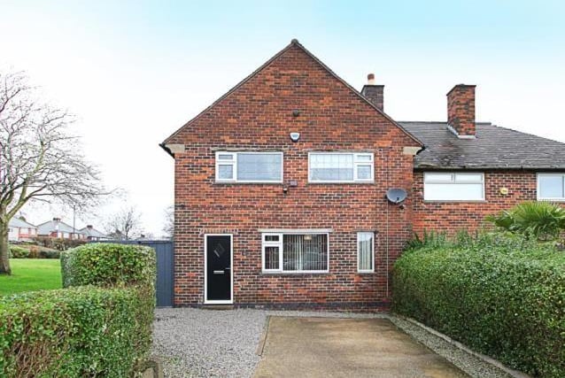 This three-bedroom semi has a starting price of £135,000. The sale is being handled by Blundells at Crystal Peaks. See https://www.zoopla.co.uk/for-sale/details/53958187 for more information.