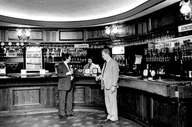 Inside the Pig and Whistle pub, Leopold Street and Fountain Precinct, 1979. Picture Sheffield ref no S21799