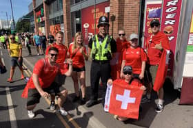 Picture gallery shows Sheffield city centre transformed by Sweden and Switzerland fans