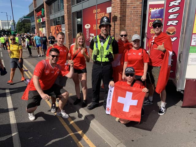 Picture gallery shows Sheffield city centre transformed by Sweden and Switzerland fans