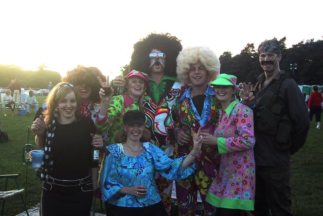 Young farmers from North Wheatley, near Doncaster at the sensational sixties night in Clumber Park in 2005

From left: Angela Bell, Giles Bennett, Nicola Kirkby, Carolynne Tasker, Adam Tasker, Stephen Tasker, Jenny Weight, Greig Watson.