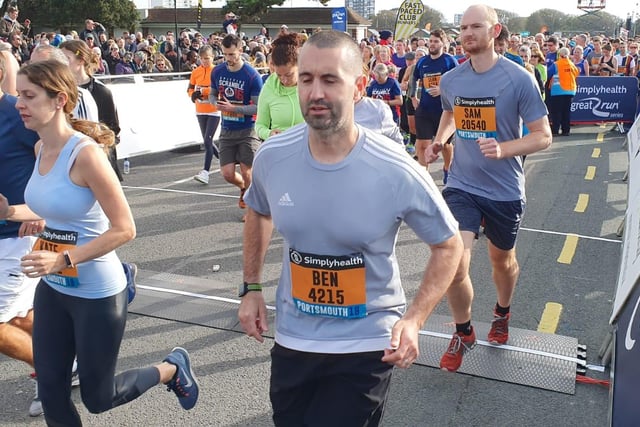 Runners take on the Great South Run in Portsmouth