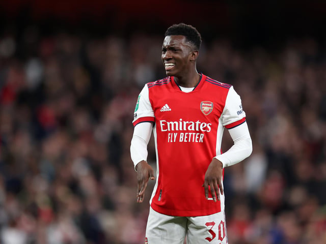 Leeds United have been named favourites to sign Arsenal striker Eddie Nketiah in the upcoming transfer window, ahead of West Ham. The 22-year-old, who spent time on loan with the Whites in the past, has also been linked with Brighton. (Various)