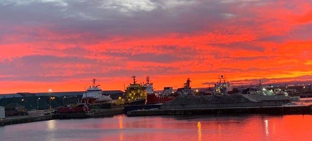 These ships could not look any more majestic than they do here. This picture was taken by Leith Docks HQ.