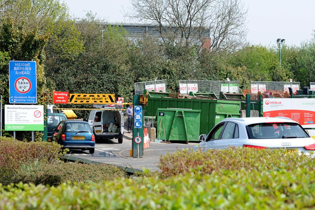 Some 53,000 tonnes of waste were recycled or composted from Nottinghamshire Council recycling centres, including in Mansfield, Warsop, Kirkby and Bilsthorpe.