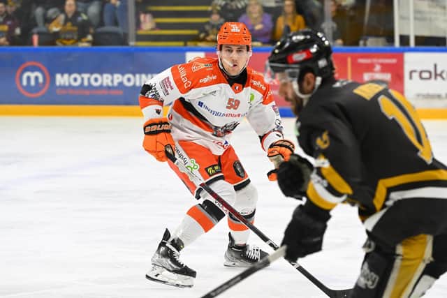 Dominic Cormier in action against the Panthers. Picture: Dean Woolley