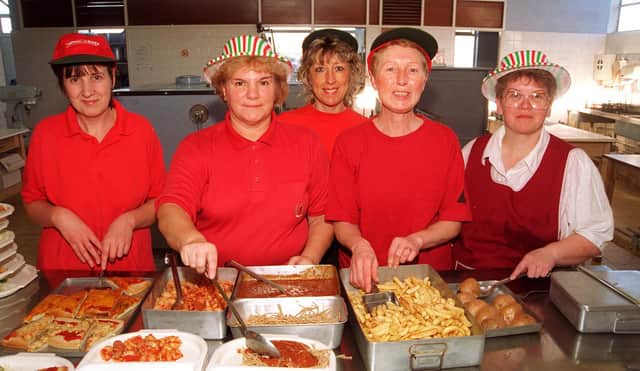 Who can you spot in these school dinner photos?