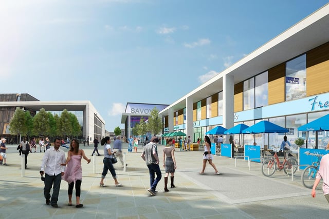 Artist impression of new cinema complex in Doncaster's Civic and Cultural Quarter when plans were first announced