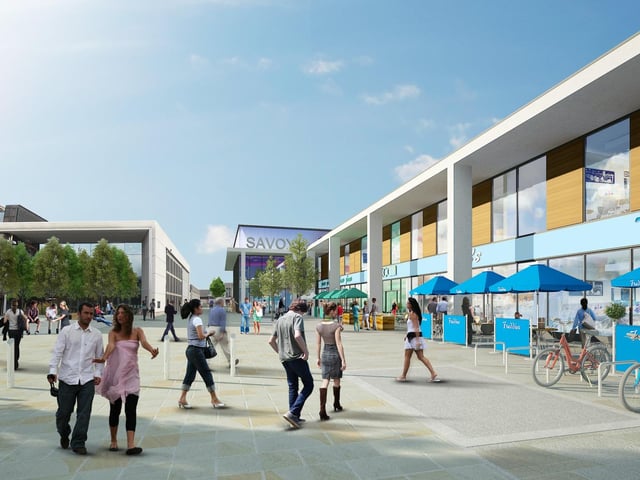 Artist impression of new cinema complex in Doncaster's Civic and Cultural Quarter when plans were first announced