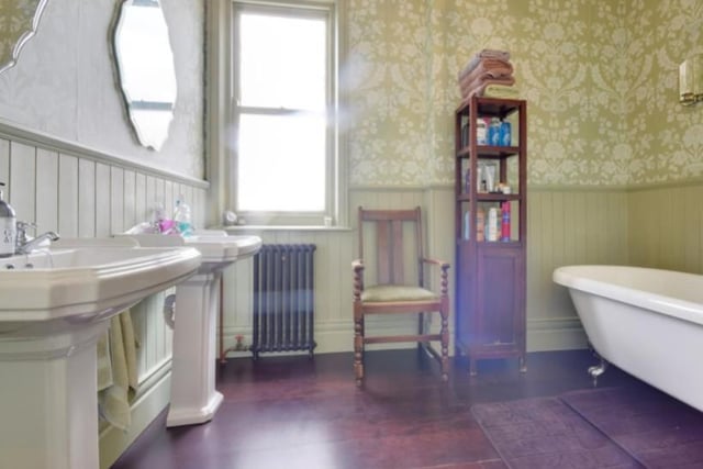 The home has two bathrooms which also retain the period features.
Image by Peter Heron/ Zoopla.