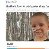 A massive charity raffle is being thrown to help raise an "eyewatering" £487,000 and pay for a little Sheffield boy's experimental cancer treatment.