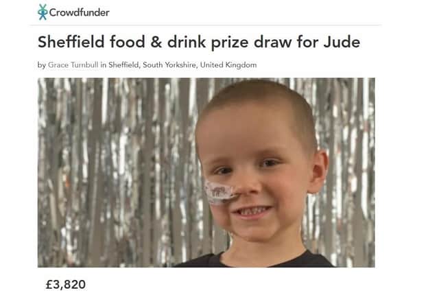 A massive charity raffle is being thrown to help raise an "eyewatering" £487,000 and pay for a little Sheffield boy's experimental cancer treatment.