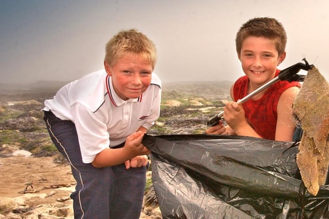 Thomas Smith and James Stoddart were doing their bit for the environment 15 years ago.