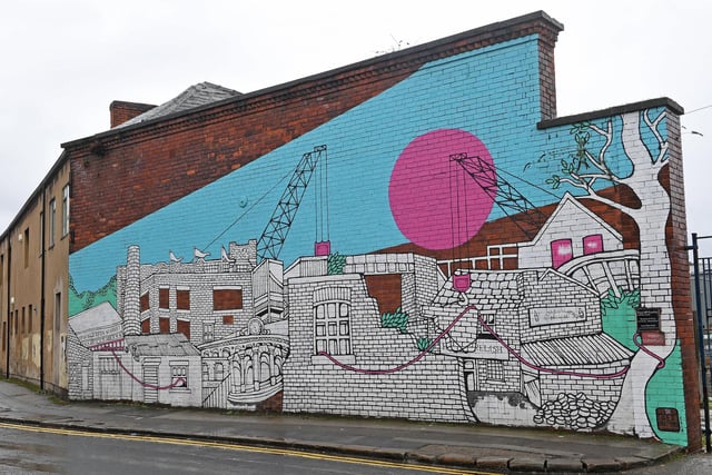 Sheffield is home to lots of weird and wonderful street art, so why not go and view some of the creative offerings in your local area when out on your daily walk, run or cycle? Pictured is street art on Alma Street in the city centre.