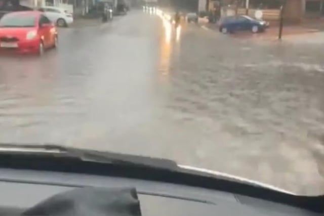 Parts of Abbeydale Road experienced flooding. Picture: Sheffield Online