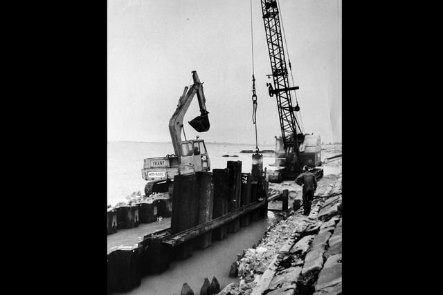 Sea defences February 1976