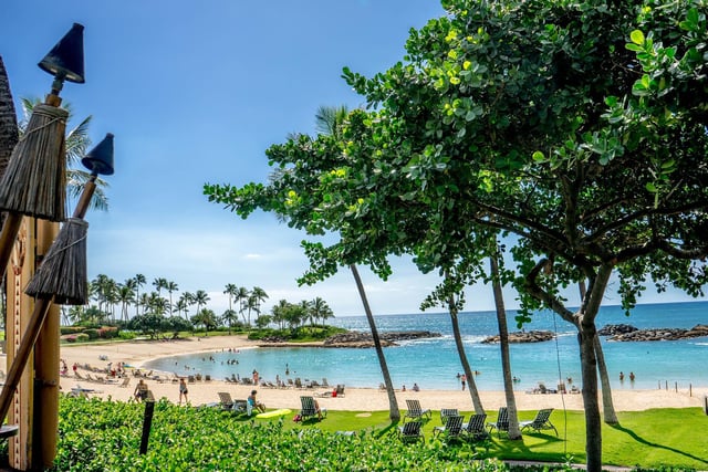 Lesley Jeram was supposed to be headed to Hawaii on a cruise. Pictured is one of the Ko Olina Lagoons.