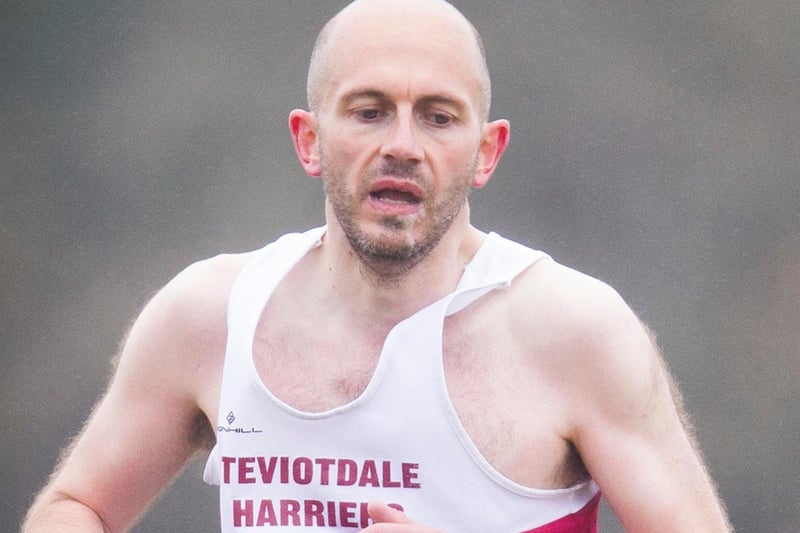 Andrew Gibson was second in the Christie Cup senior men's race in Hawick on Saturday, behind Frank Birch