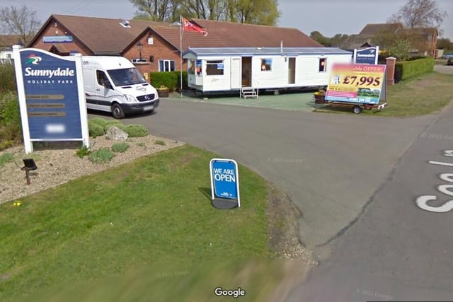 From June 20:
Sunnydale, Saltfleet, near Mablethorpe. Prices from £269 for seven nights. 2 hr 5 min (89.6 mi) via M180.  Picture: Google