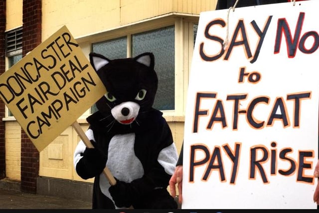 Protest over the Doncaster New Fair Deal in 2004.