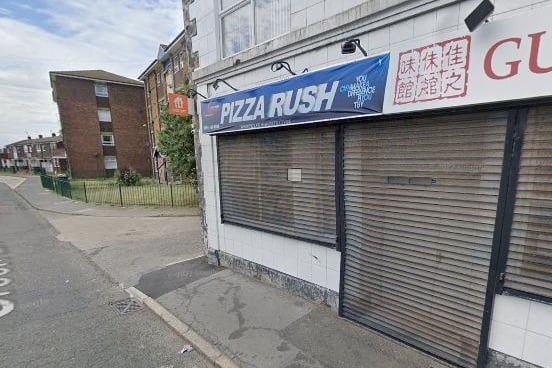 Pizza Rush on Green Lane in South Shields has a one star rating following an inspection in July 2023.