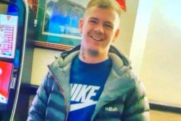 Pictured is Macaulay Byrne, also known as Coley, who was murdered aged 26 after he suffered fatal stab wounds following an attack by a 21-yea-old man outside the Gypsy Queen pub, on Drake House Lane, in Beighton, Sheffield.