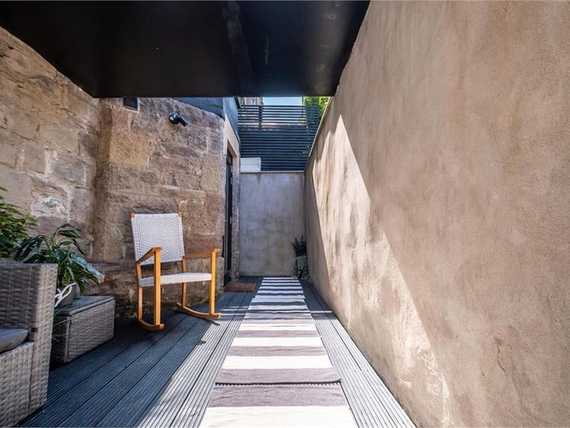 Private courtyard.