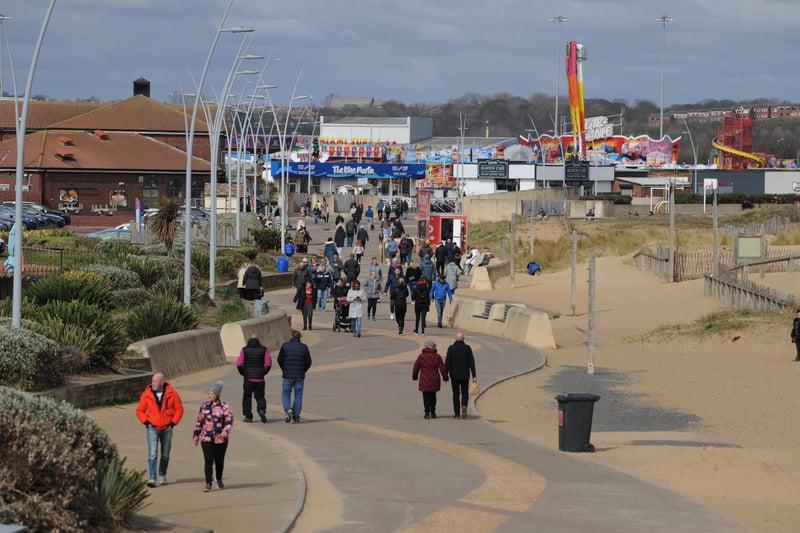 Walkers made the most of the sunny Good Friday weather at Sandhaven beach in South Shields.