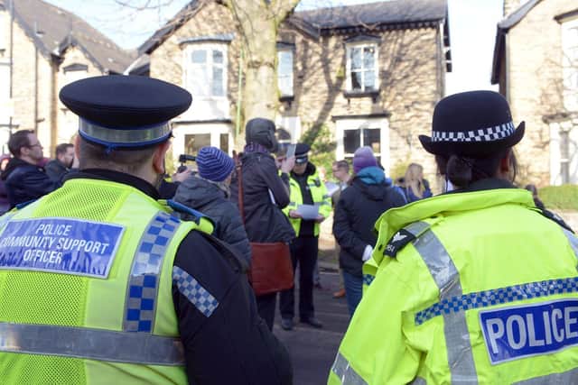 Chippinghouse Road Sheffield Tree Protest where seven arrests were made