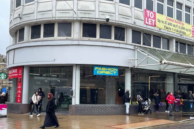 Site of proposed new Burger King outlet on Fargate in Sheffield.