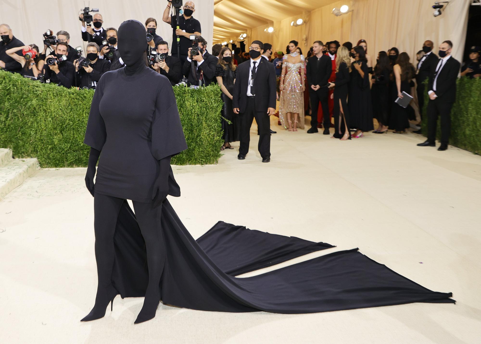 Kim Kardashian attends The 2021 Met Gala Celebrating In America: A Lexicon Of Fashion at Metropolitan Museum of Art on September 13, 2021 in New York City. (Photo by Mike Coppola/Getty Images)