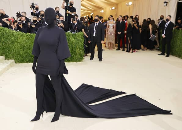 Kim Kardashian attends The 2021 Met Gala Celebrating In America: A Lexicon Of Fashion at Metropolitan Museum of Art on September 13, 2021 in New York City. (Photo by Mike Coppola/Getty Images)