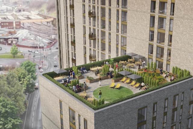 The 10th floor would have a 'sky garden' overlooking Queens Road.