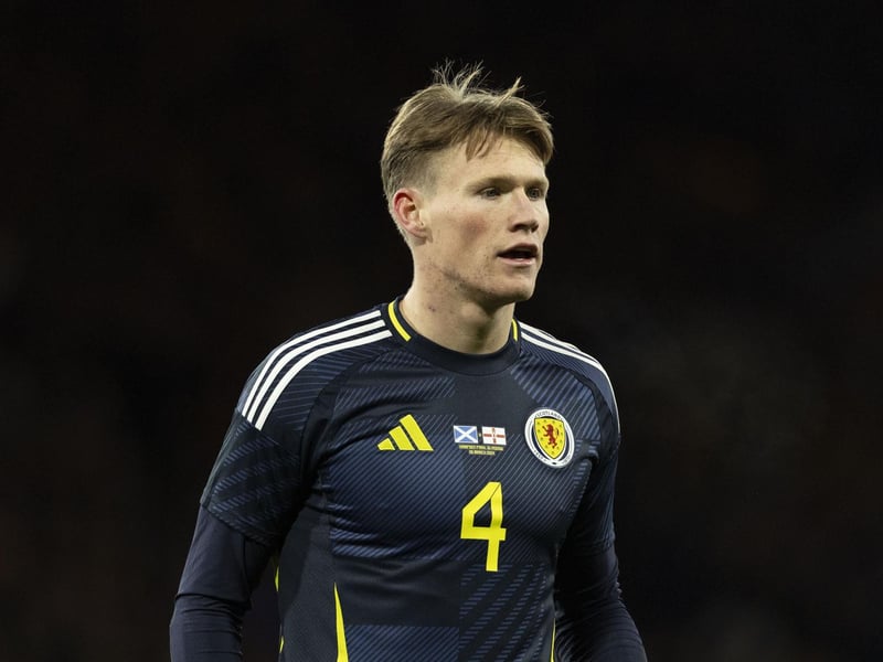 Left out of last week's warm-up game against Finland at Hampden, the Manchester United man will come back into the starting XI in place of Billy Gilmour. He will play in an advanced midfield role supporting the striker.