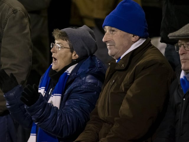 Fans brave the cold at Coventry.
